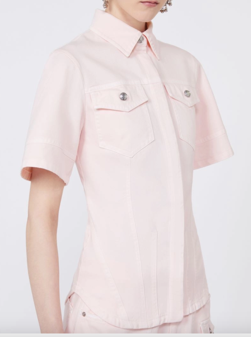 Camicia aderente in bull di cotone ONTANO / Sportmax