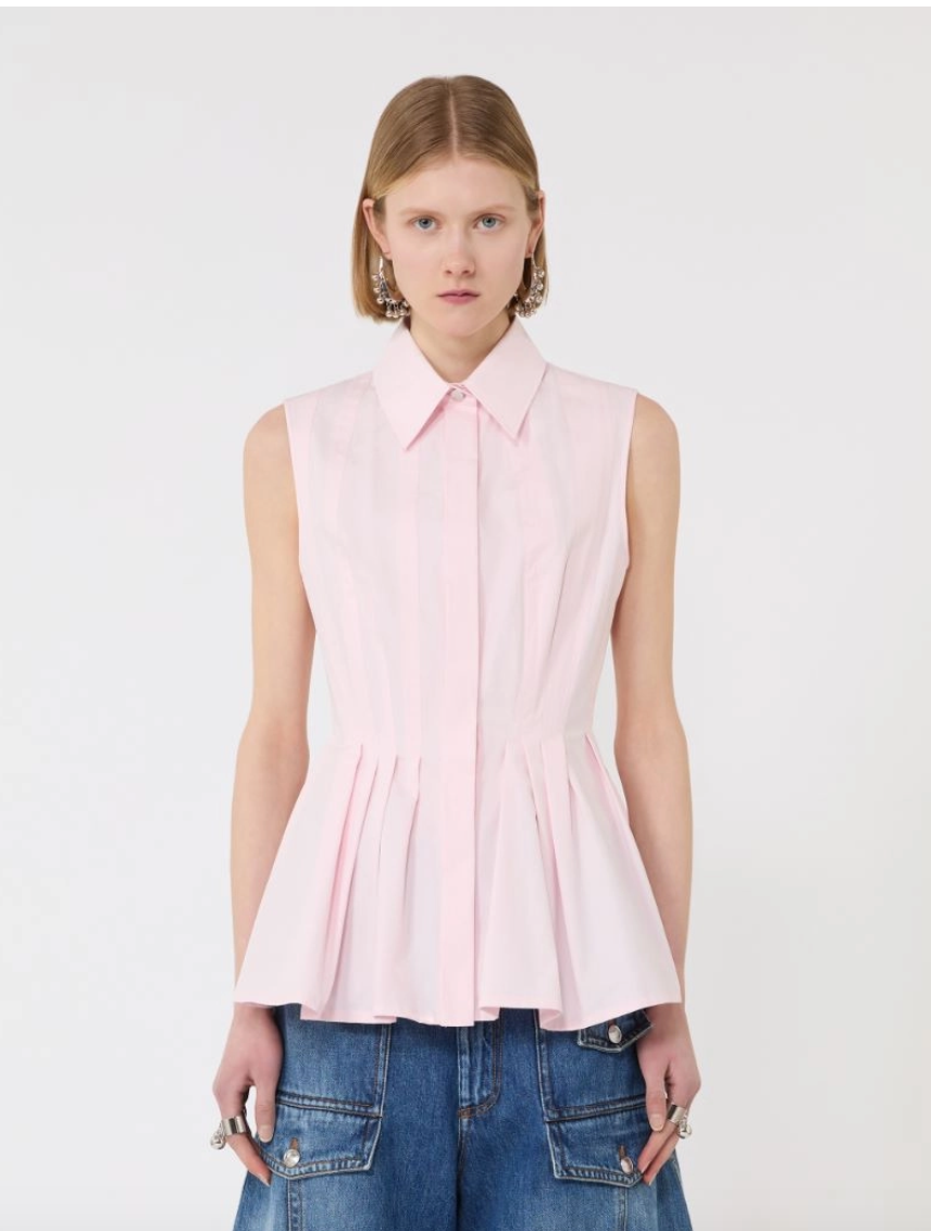 Camicia smanicata in cotone CERTOSA / Sportmax