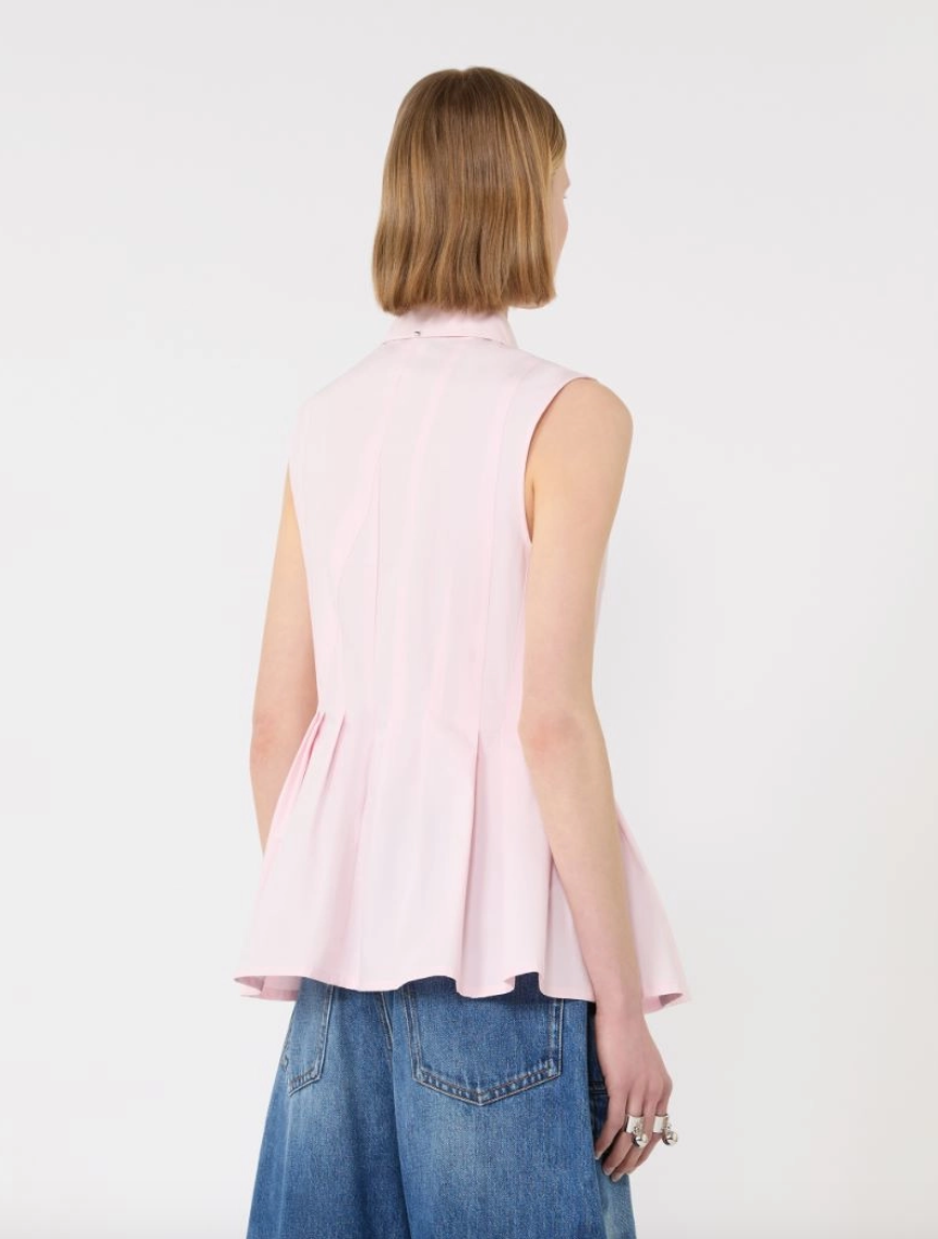 Camicia smanicata in cotone CERTOSA / Sportmax