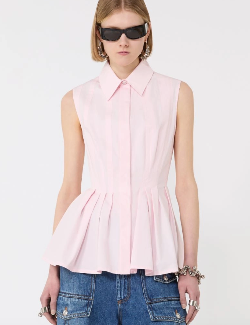 Camicia smanicata in cotone CERTOSA / Sportmax