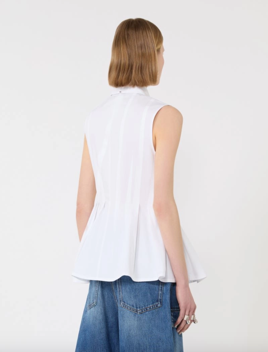 Camicia smanicata in cotone CERTOSA / Sportmax