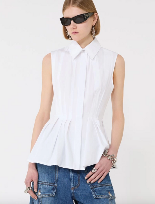 Camicia smanicata in cotone CERTOSA / Sportmax