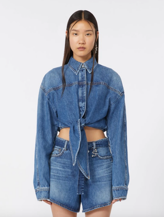 Camicia corta in denim PEVERA / Sportmax
