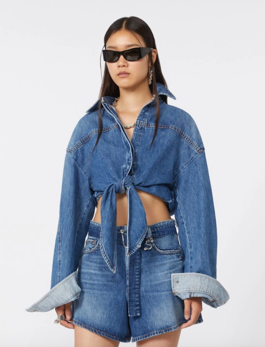 Camicia corta in denim PEVERA / Sportmax