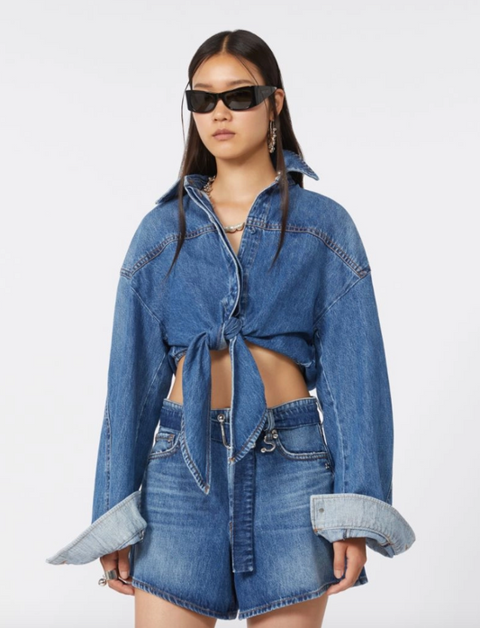 Camicia corta in denim PEVERA / Sportmax