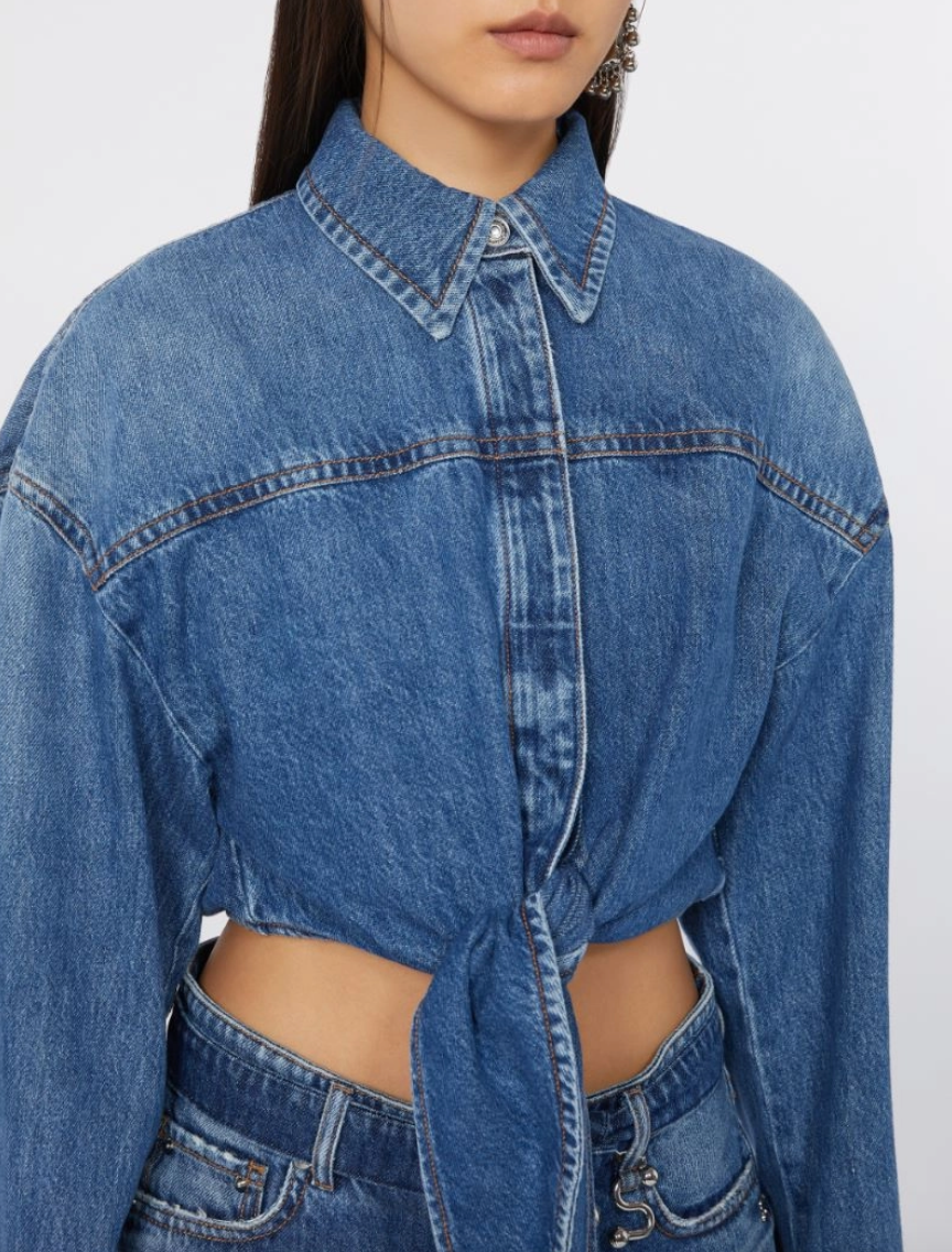 Camicia corta in denim PEVERA / Sportmax