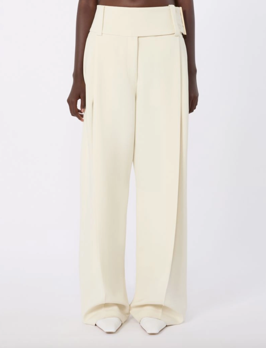 Pantalone ampio in viscosa stretch OBLO / Sportmax