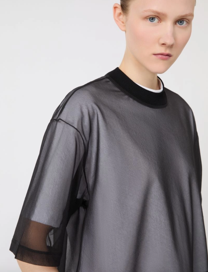 T-Shirt sovrapposta in cotone DOTTELIA / Sportmax