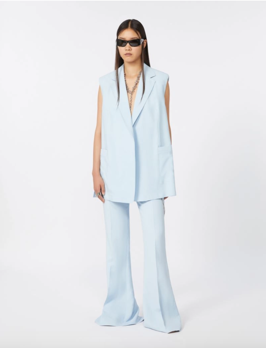 Gilet in viscosa lavata MAGGIO / Sportmax