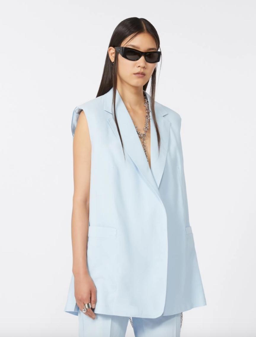 Gilet in viscosa lavata MAGGIO / Sportmax