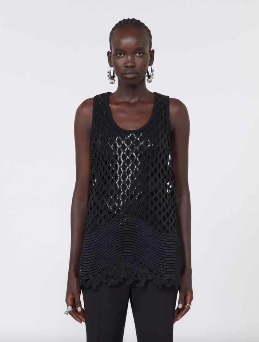 Top in rete con paillettes AQUILE / Sportmax