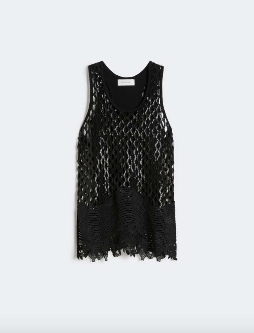 Top in rete con paillettes AQUILE / Sportmax