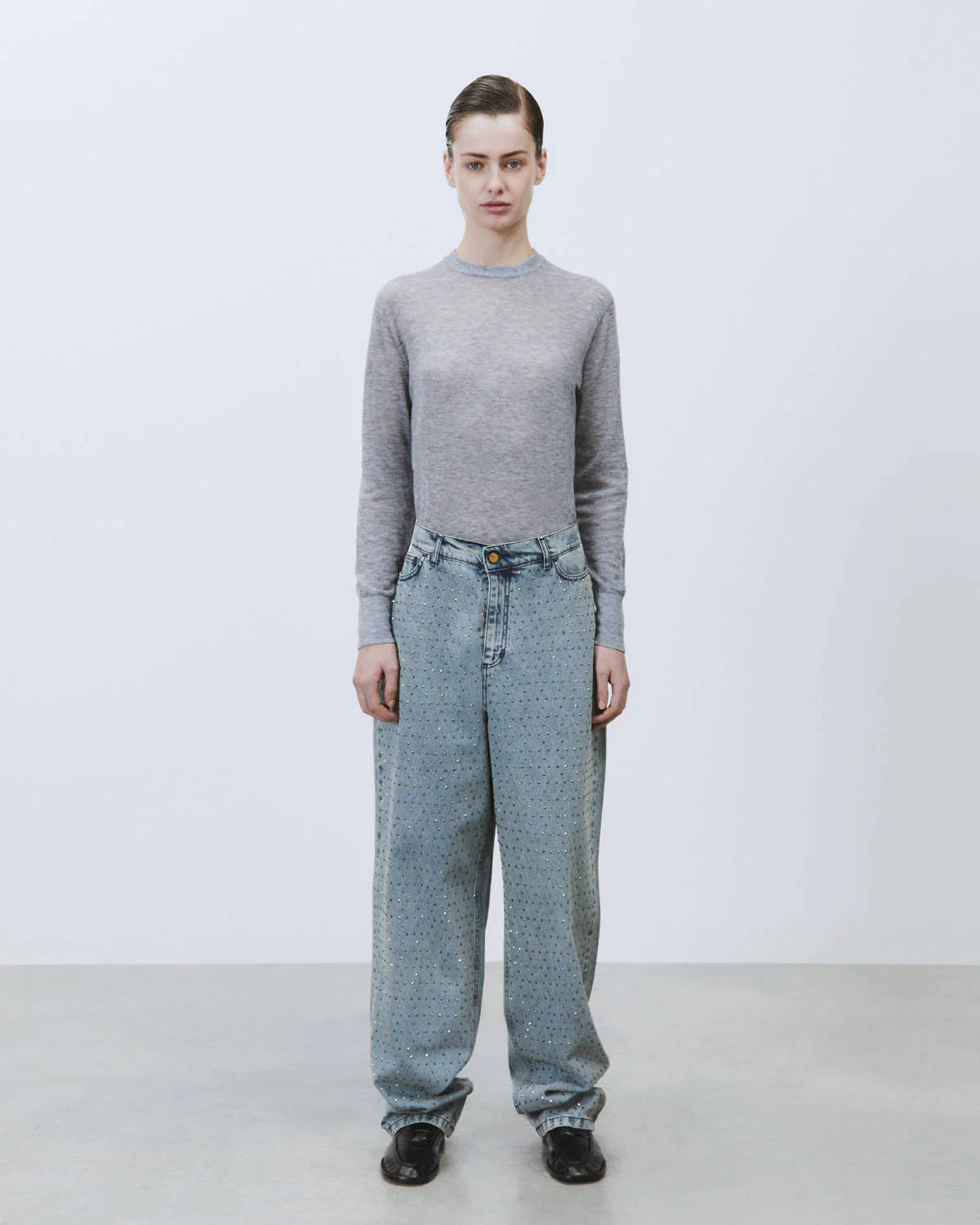Denim con strass