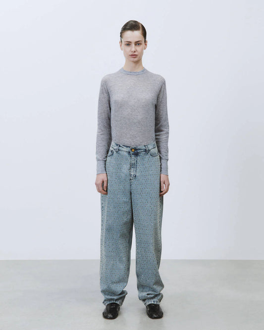 Denim con strass