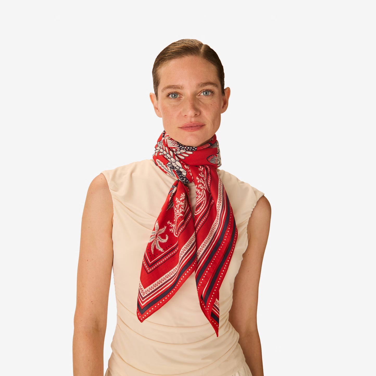 Foulard quadrato Carré 100 Neptune / Inoui Editions