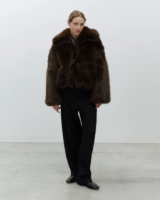 Bomber in pelliccia eco