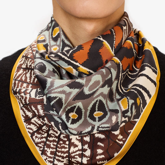 Foulard quadrato Papillon Natural