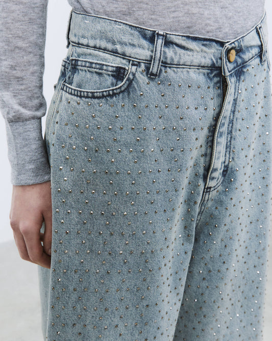 Denim con strass