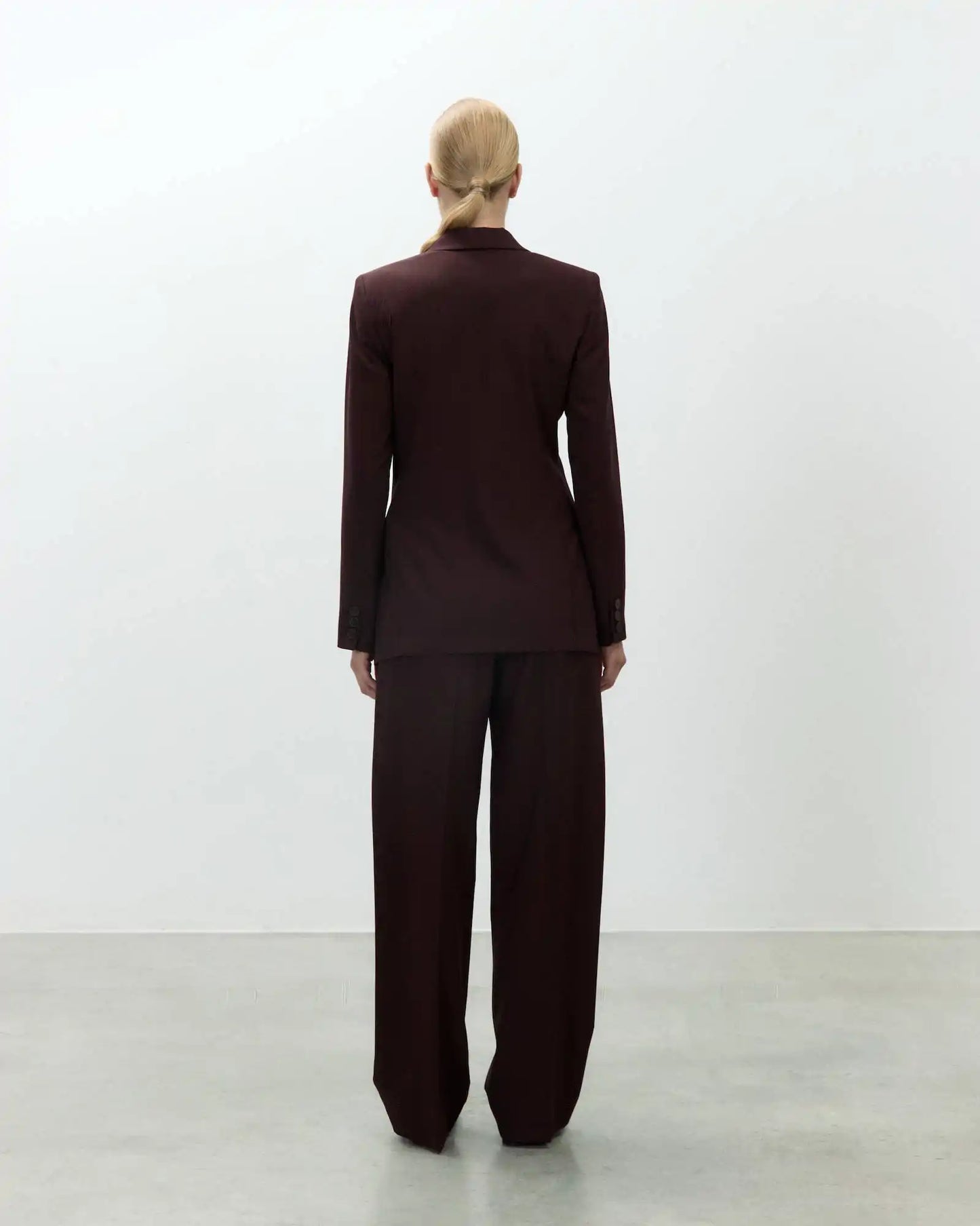 Blazer fit in tela di lana / Alysi