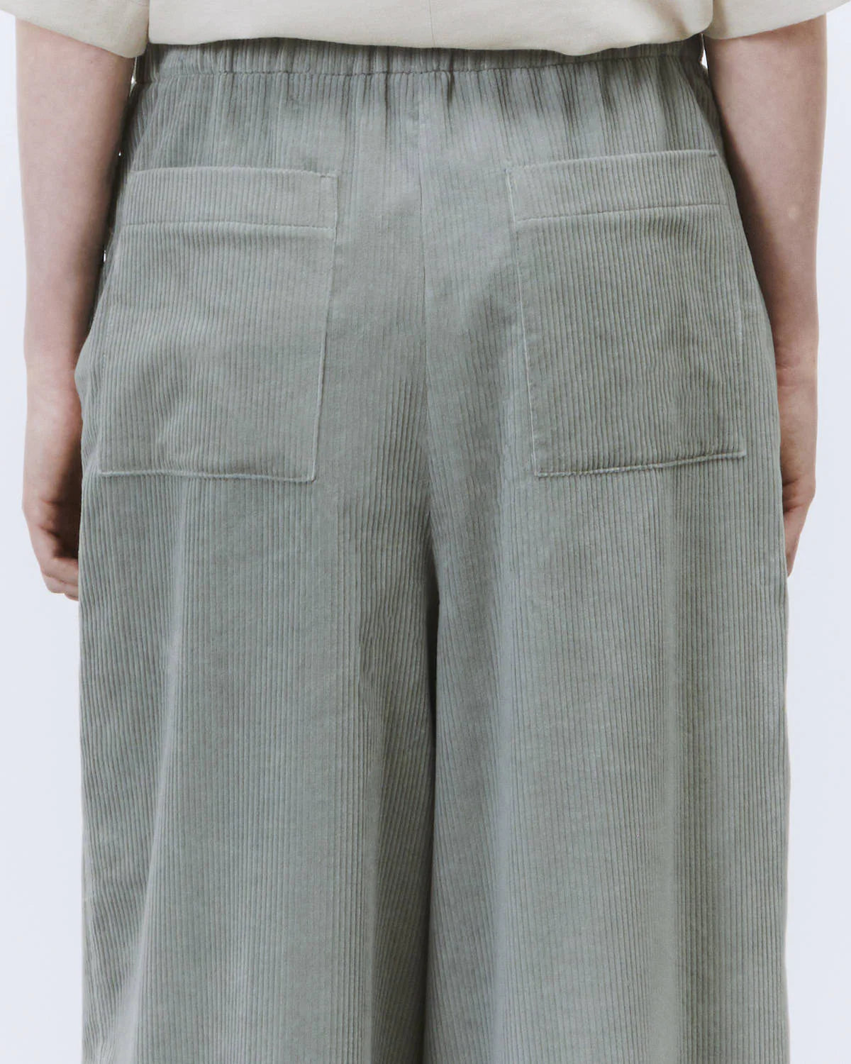 Pantalone wide leg in velluto