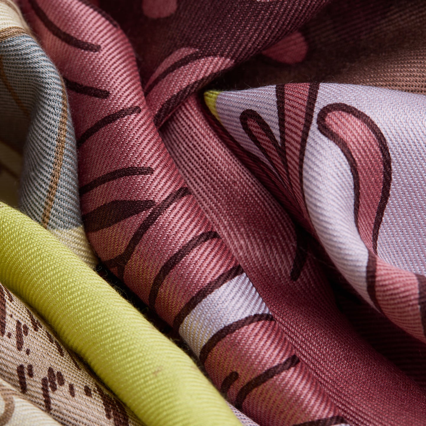 Foulard quadrato Carré 100 Jardin / Inoui Editions