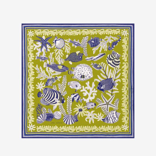 Foulard quadrato Carré 65 Neptune / Inoui Editions