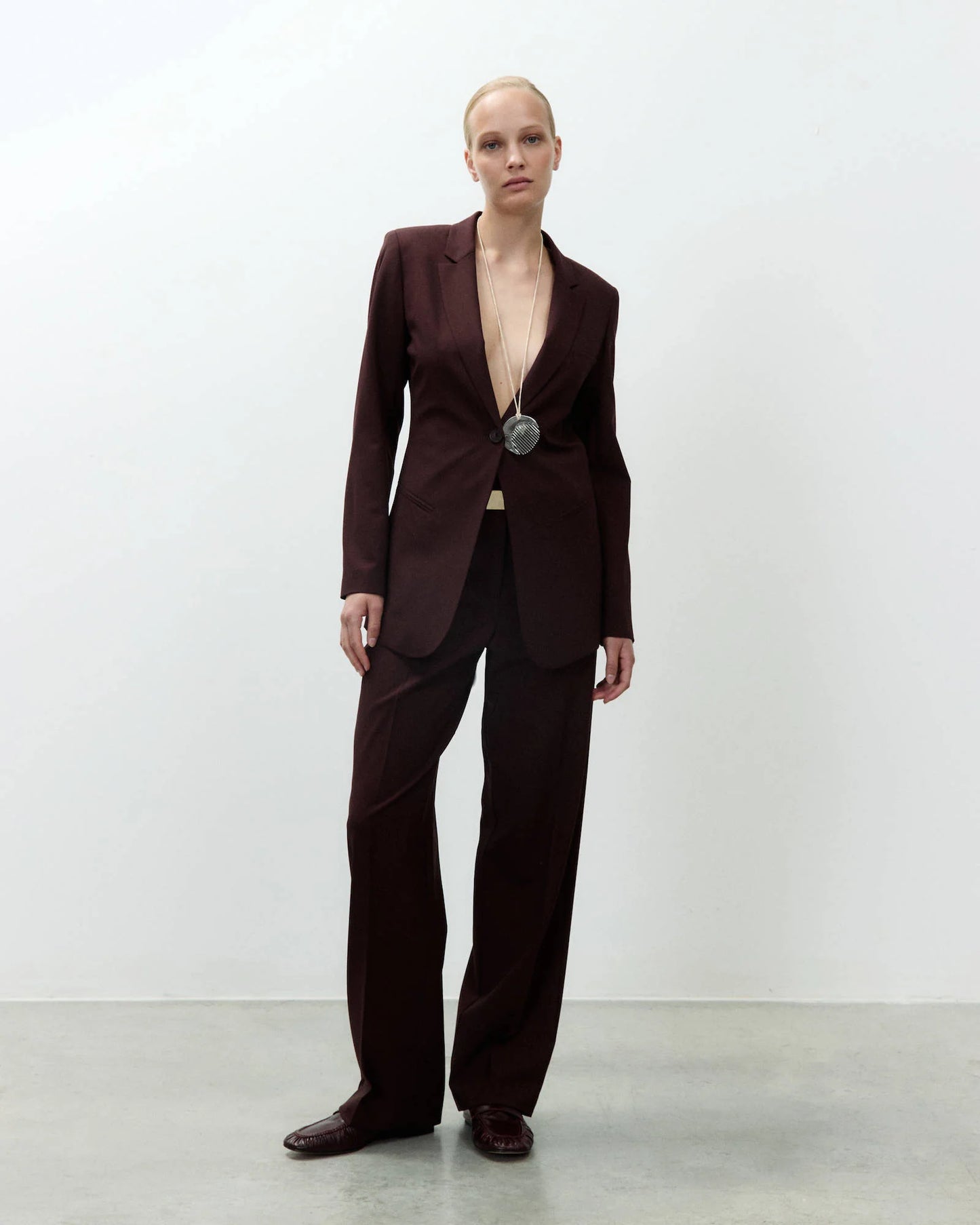 Blazer fit in tela di lana / Alysi