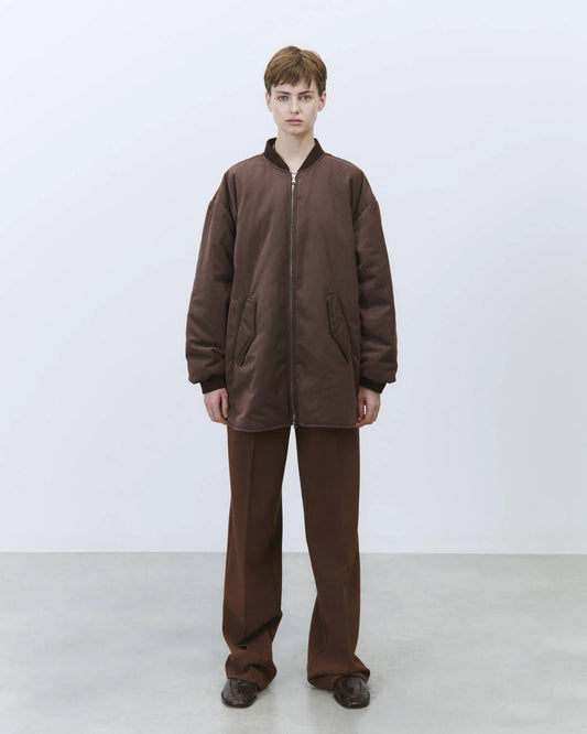 Bomber imbottito taglio camicia